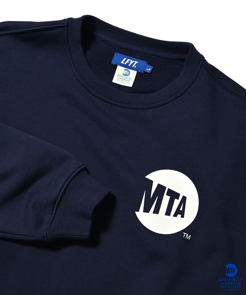 × MTA Metro Card Crewneck Sweat NVY メトロ カード エムティーエー スウェット