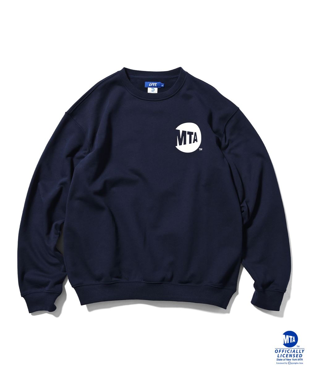 × MTA Metro Card Crewneck Sweat NVY メトロ カード エムティーエー スウェット