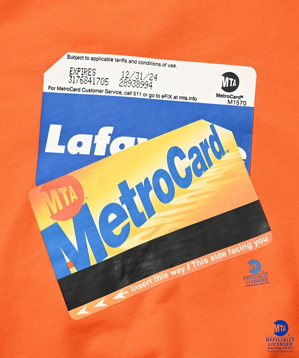 × MTA Metro Card Crewneck Sweat ORG メトロ カード エムティーエー スウェット