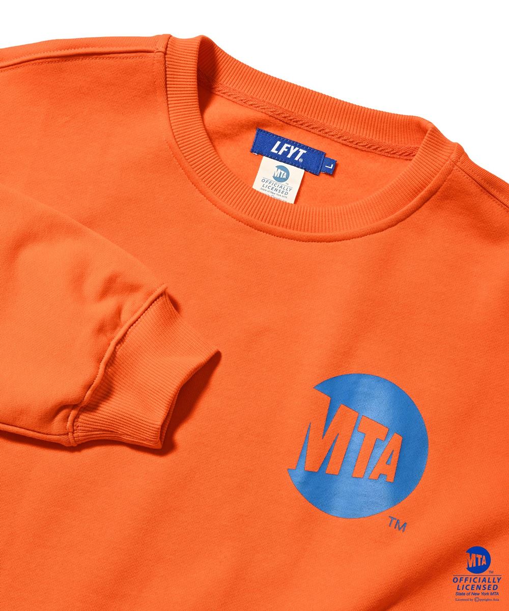 × MTA Metro Card Crewneck Sweat ORG メトロ カード エムティーエー スウェット