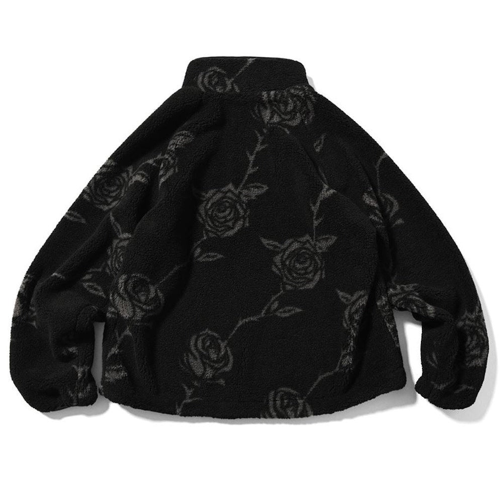 Rose Allover Patterned Fleece Jacket ローズ フリース ジャケット