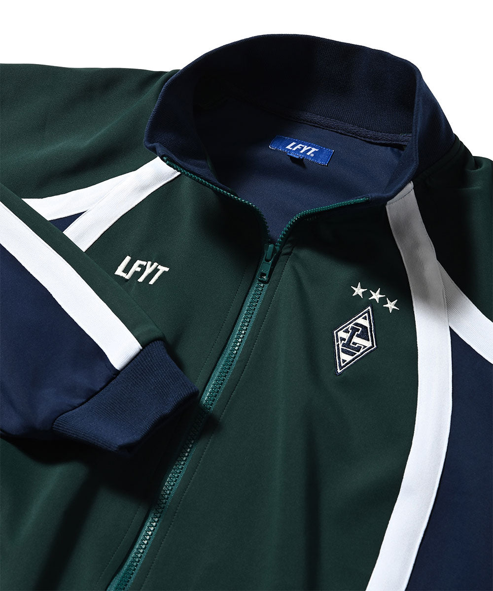 Striped Jersey Track Jacket GRN ジャージ エンブレム トラック ジャケット