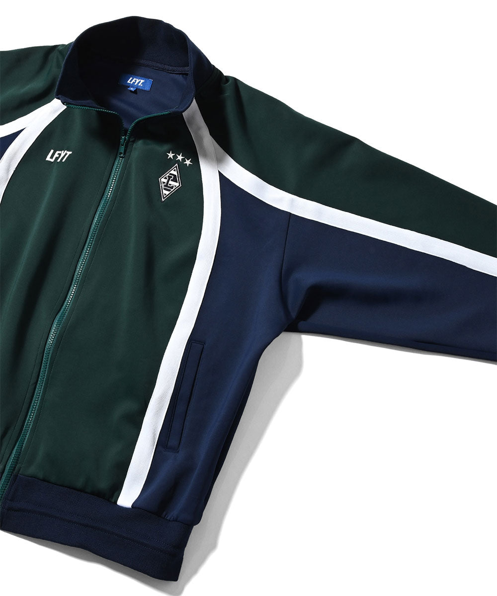 Striped Jersey Track Jacket GRN ジャージ エンブレム トラック ジャケット