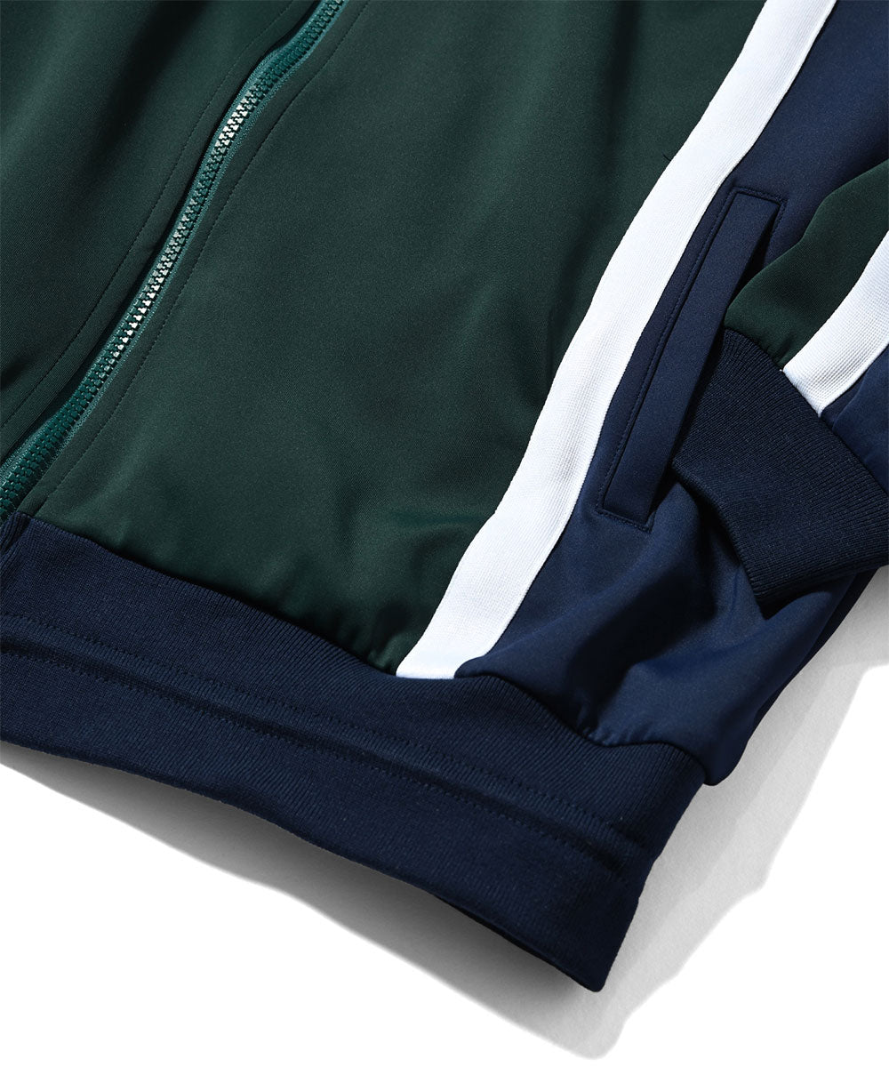 Striped Jersey Track Jacket GRN ジャージ エンブレム トラック ジャケット