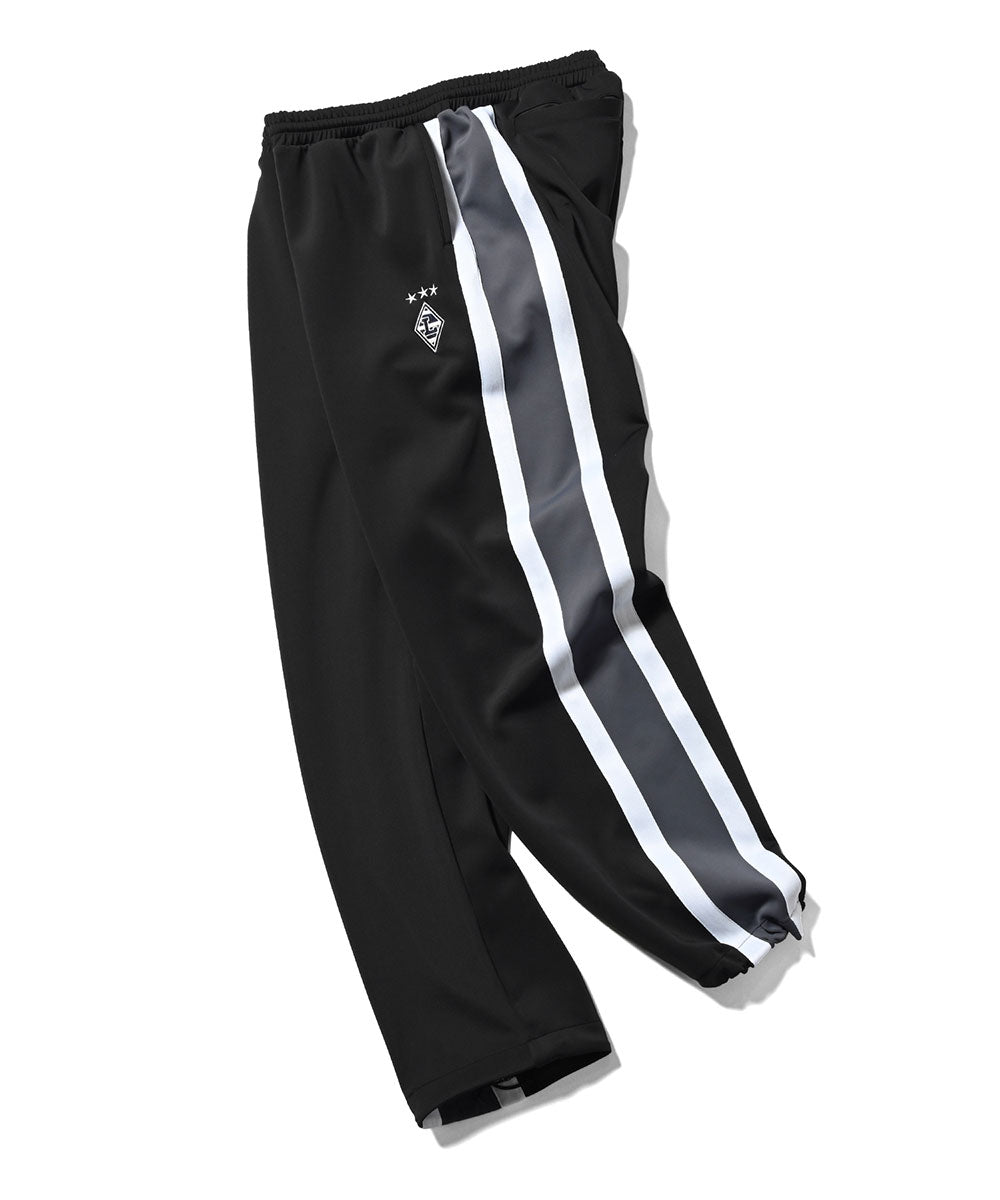 Striped Jersey Track Pants BLK ジャージ サイドライン チーム エンブレム トラック パンツ