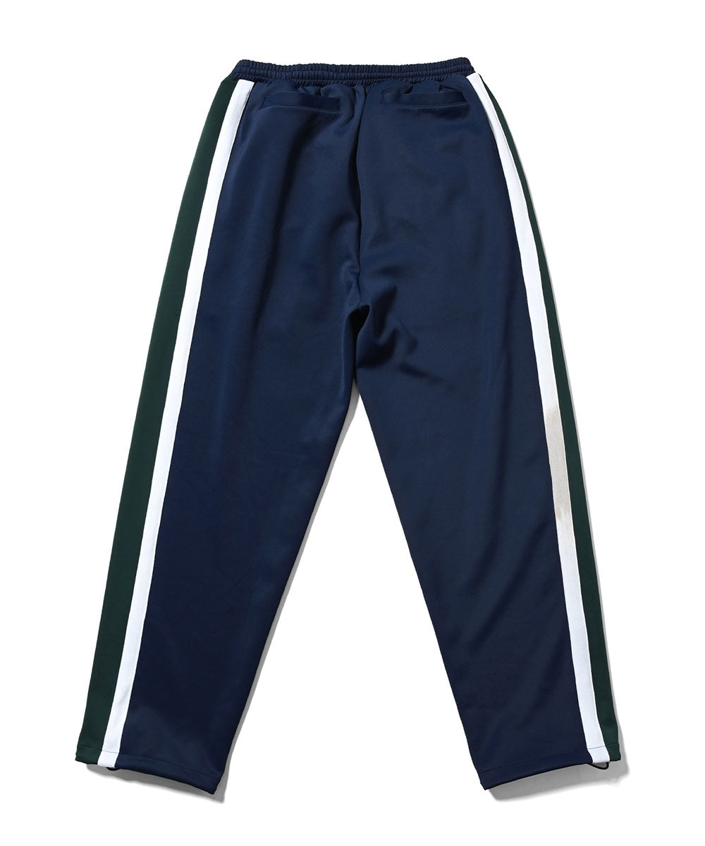 Striped Jersey Track Pants NVY ジャージ サイドライン チーム エンブレム トラック パンツ