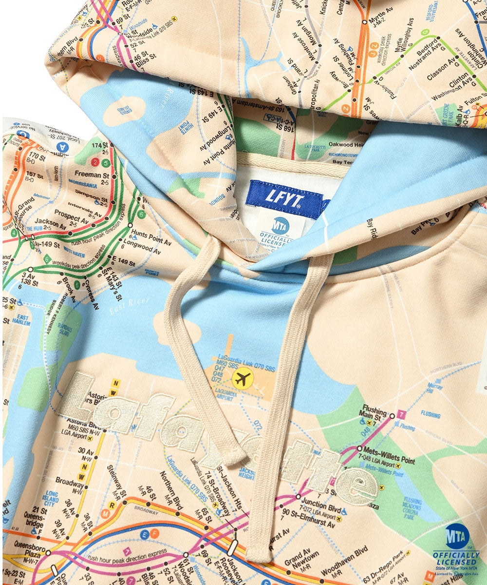 × MTA Subway Map Logo Sweat Hoodie プルオーバー パーカー メトロ エムティーエー スウェット フーディー