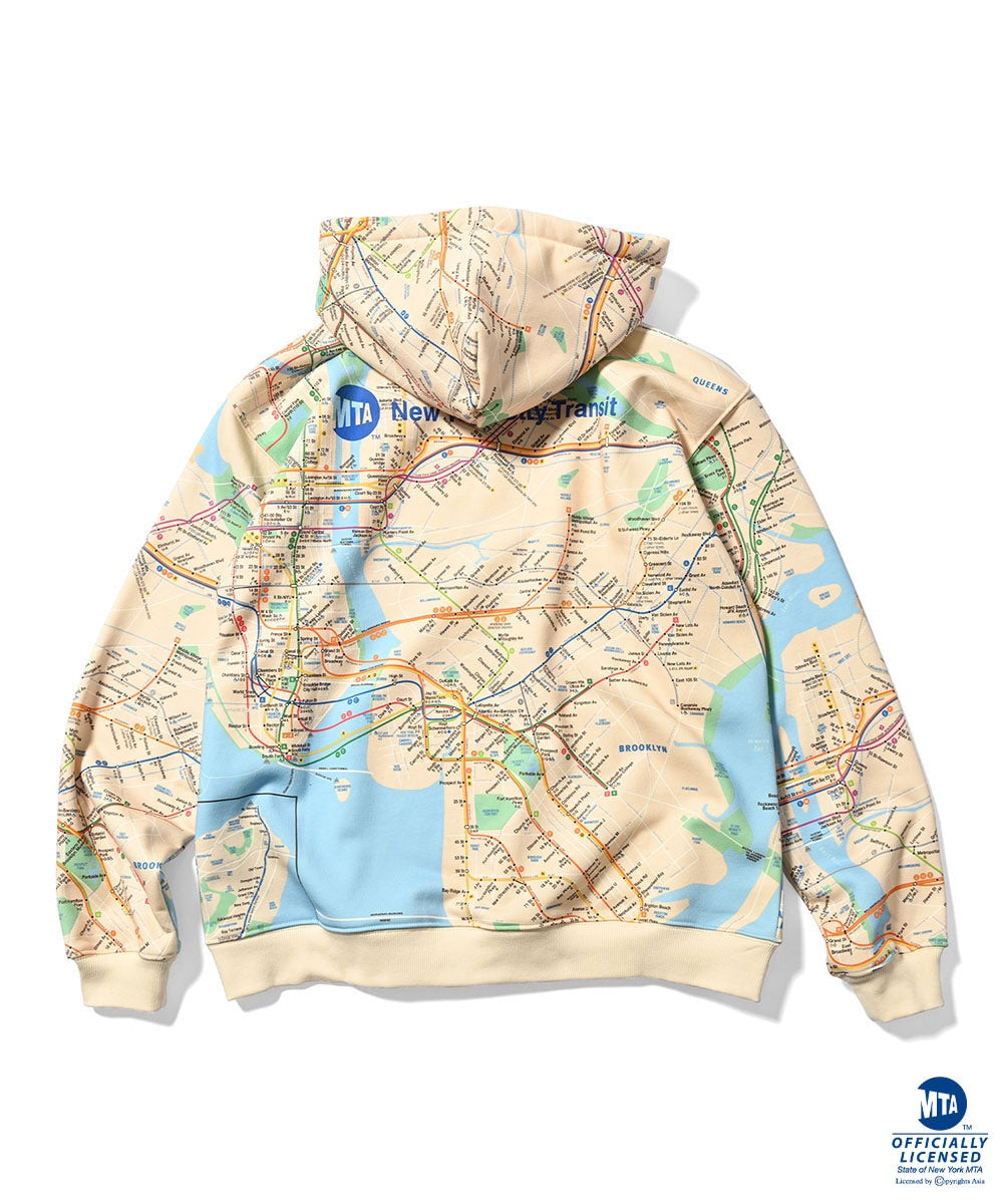 × MTA Subway Map Logo Sweat Hoodie プルオーバー パーカー メトロ エムティーエー スウェット フーディー