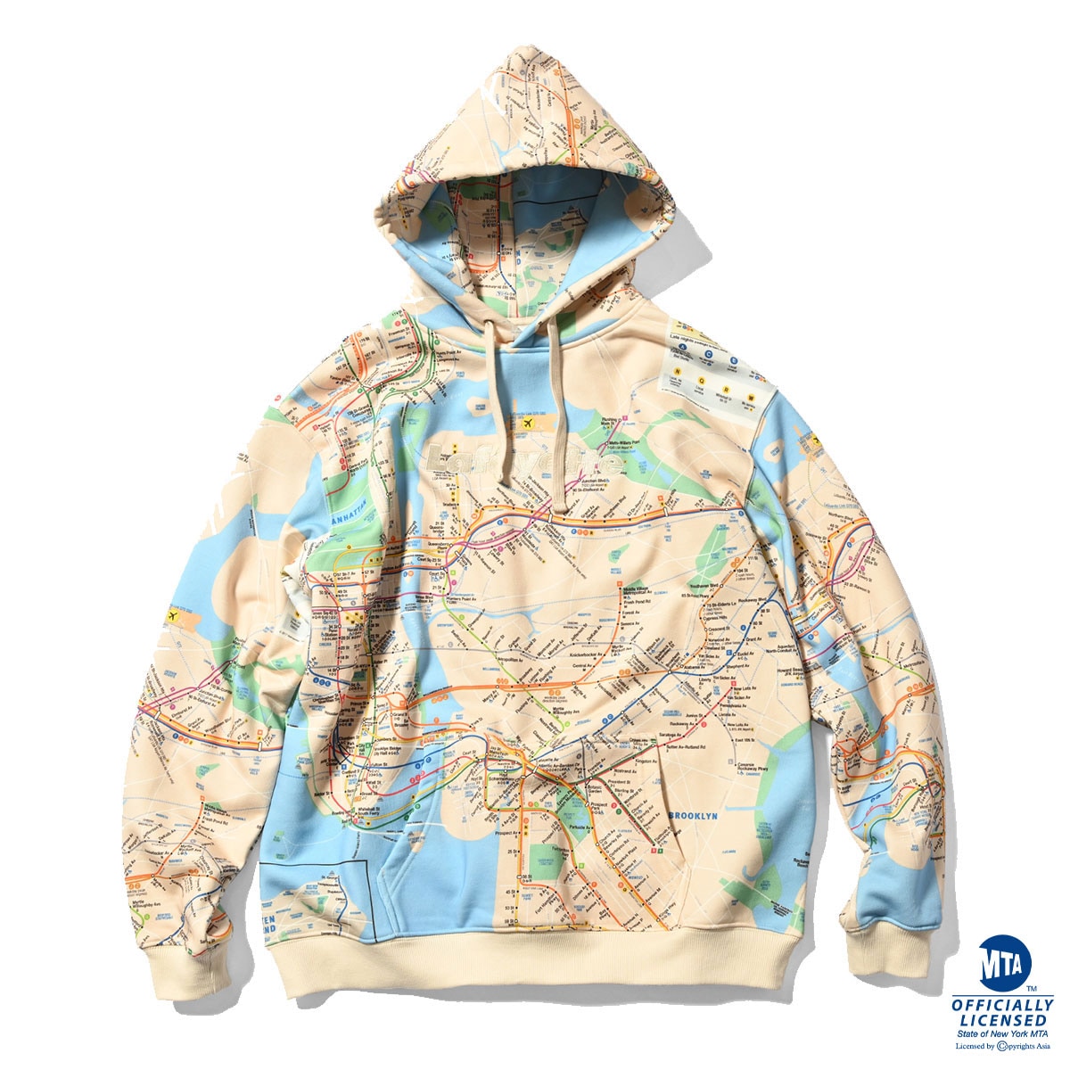 × MTA Subway Map Logo Sweat Hoodie プルオーバー パーカー メトロ エムティーエー スウェット フーディー