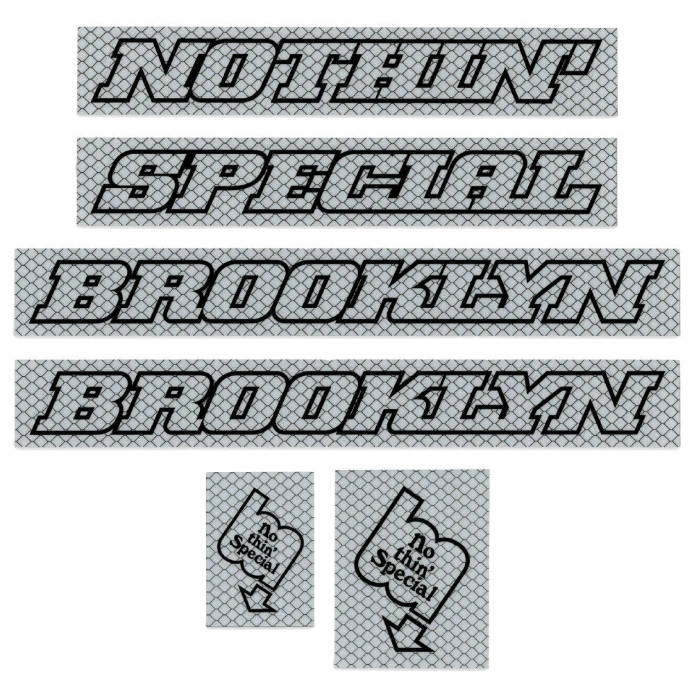 × BROOKLYN MACHINE WORKS Reflective Sticker Pack ブルックリン マシン ワークス リフレクティヴ ステッカー パック