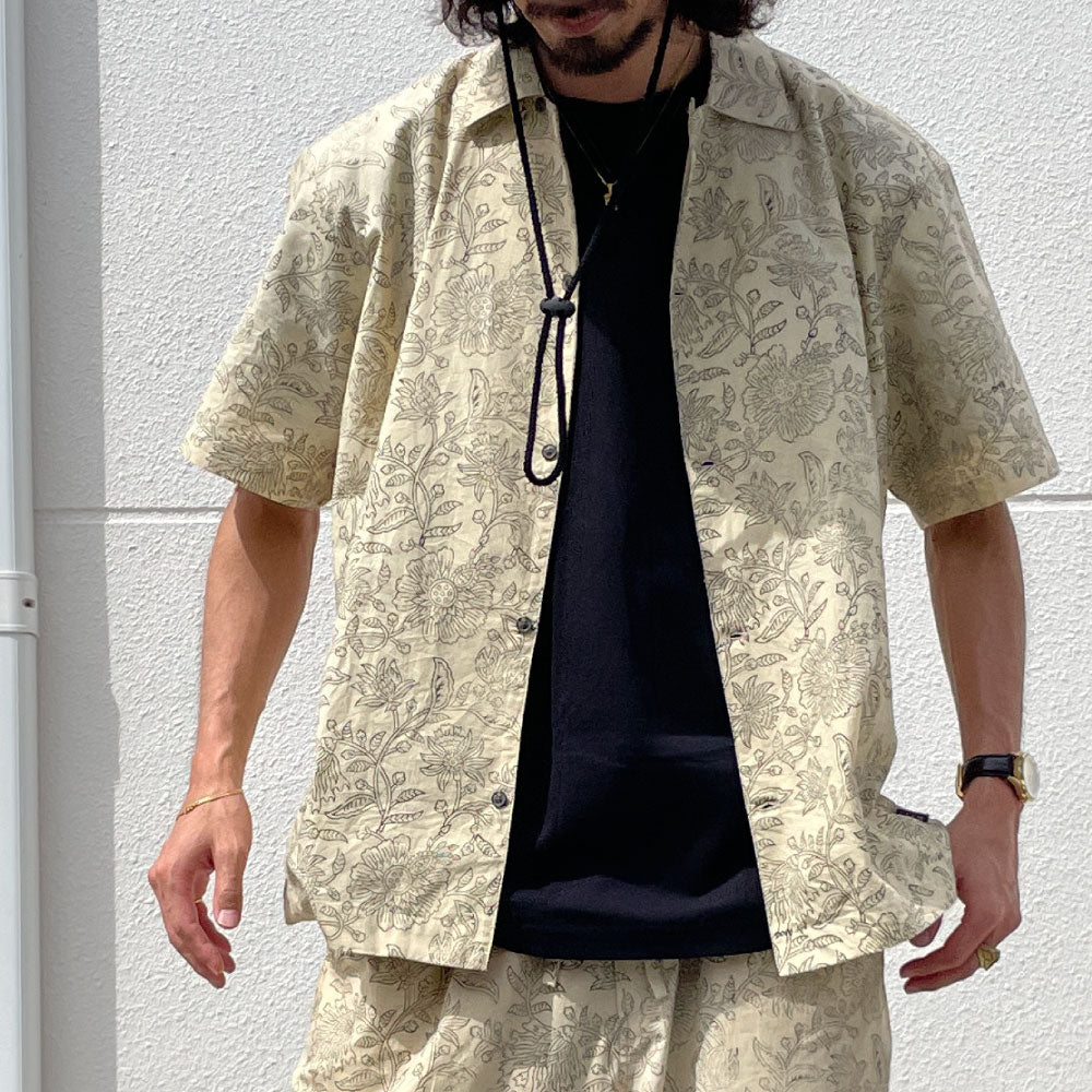 Block Allover S/S Shirts フラワー 半袖 シャツ