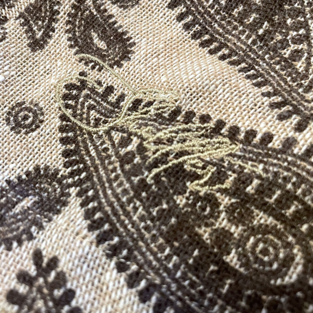 Paisley Allover S/S Linnen Like Shirts 半袖 ペイズリー シャツ