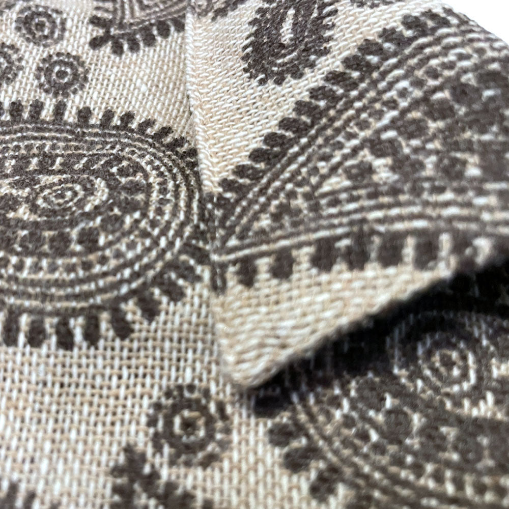 Paisley Allover S/S Linnen Like Shirts 半袖 ペイズリー シャツ