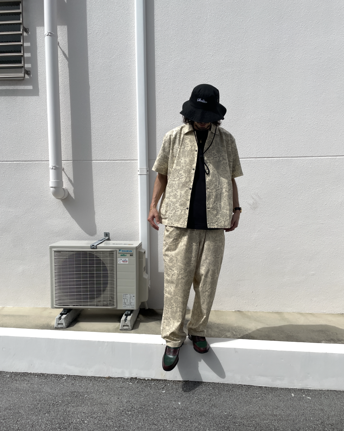 Block Allover S/S Shirts フラワー 半袖 シャツ